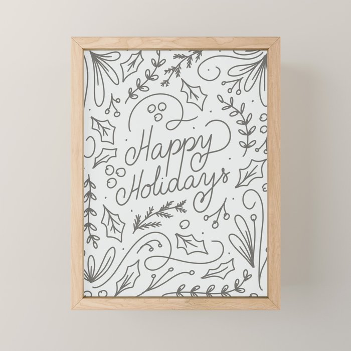 Happy Holidays Mini Art Print Gallery Image 1
