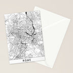 Rome White Map Stationery Card Gallery Image 2