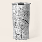 Rome White Map Travel Mug Gallery Image 1