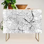 Rome White Map Credenza Gallery Image 1