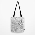 Rome White Map Tote Bag Gallery Image 2