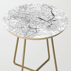 Rome White Map Side Table Gallery Image 2
