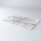 Rome White Map Rug Gallery Image 3
