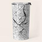 Rome White Map Travel Mug Gallery Image 2