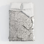 Rome White Map Comforter Gallery Image 6