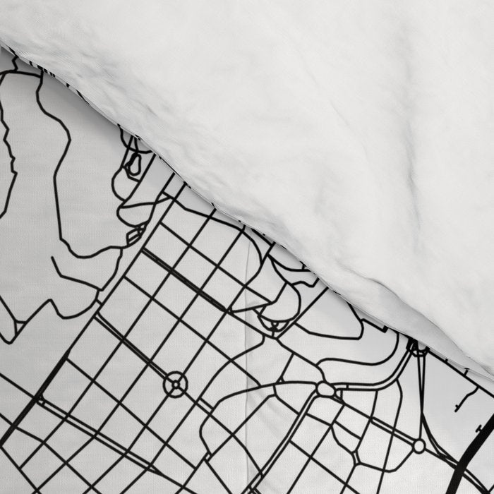 Rome White Map Comforter Gallery Image 4