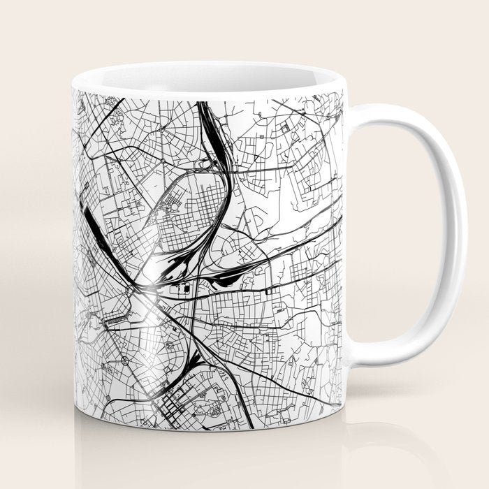Rome White Map Coffee Mug Gallery Image 1