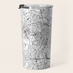 Rome White Map Travel Mug Gallery Image 3