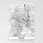 Rome White Map Stationery Card Gallery Image 2