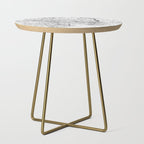 Rome White Map Side Table Gallery Image 1