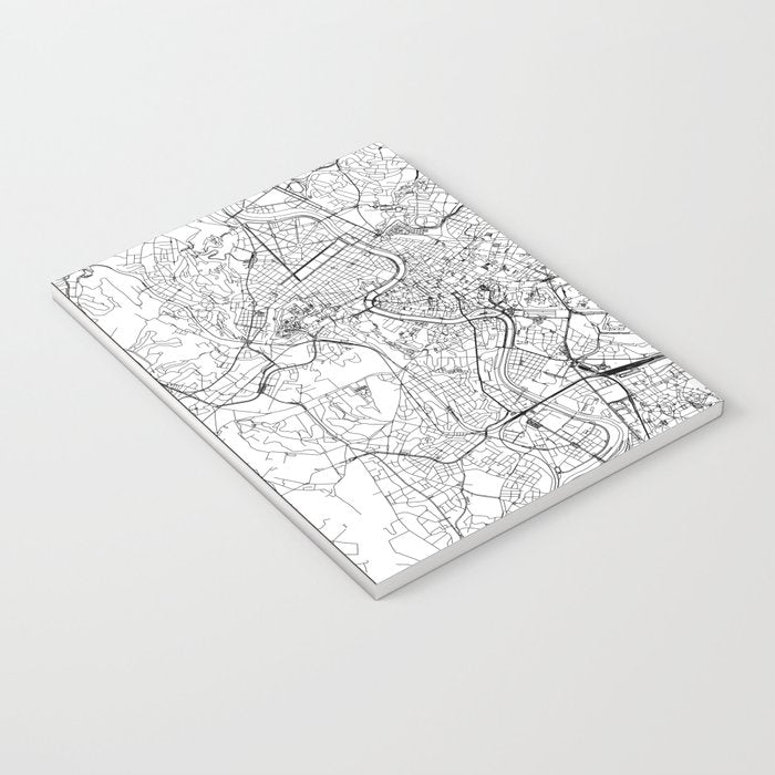 Rome White Map Notebook Gallery Image 3