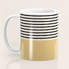 Texture - Black Stripes Gold Coffee Mug Gallery Image 3