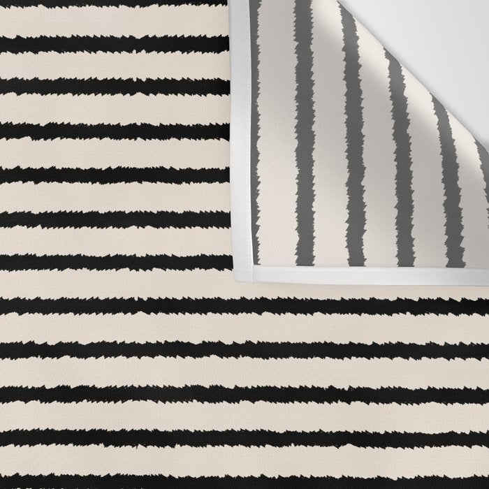 Texture - Black Stripes Gold Wall Tapestry Gallery Image 3
