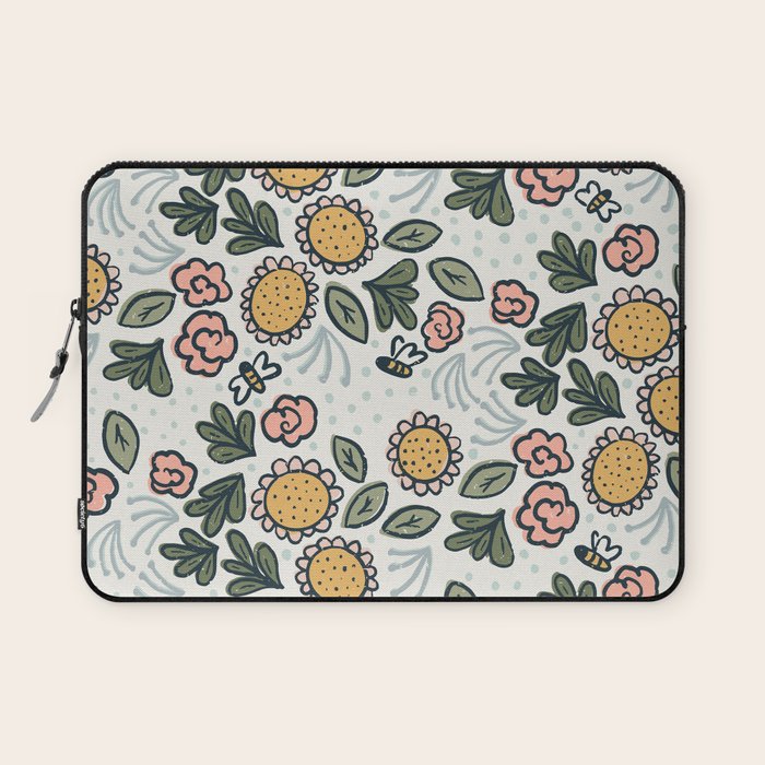 Bees in the Garden Laptop Sleeve Gallery Image 1