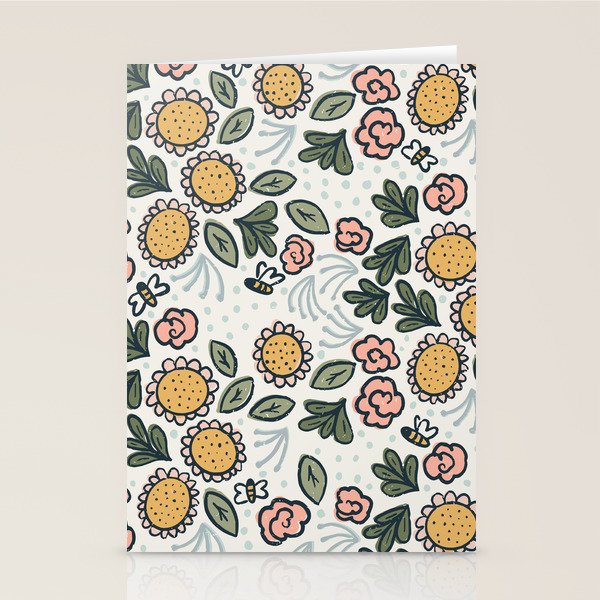 Bees in the Garden Stationery Card Gallery Image 1