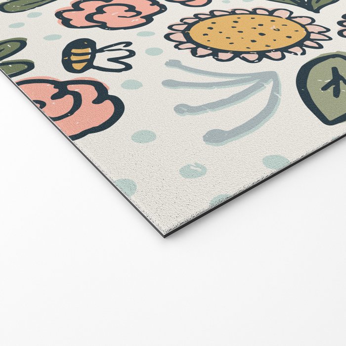 Bees in the Garden Welcome Mat Gallery Image 2