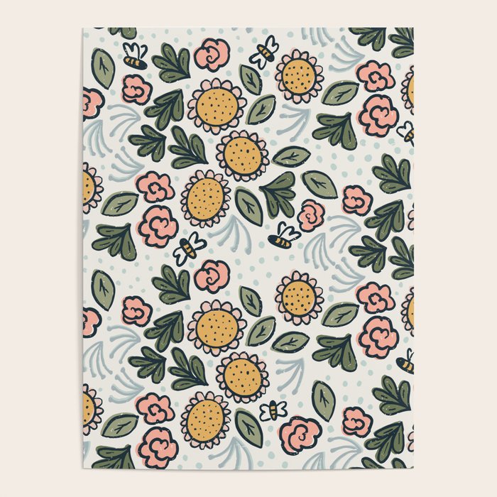 Bees in the Garden Poster Gallery Image 4
