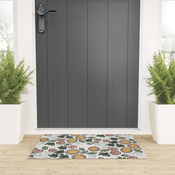 Bees in the Garden Welcome Mat Gallery Image 3
