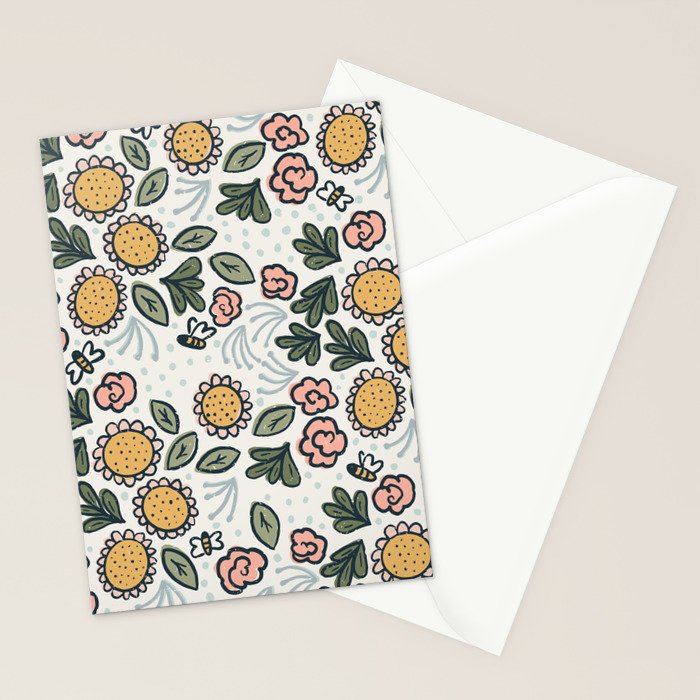 Bees in the Garden Stationery Card Gallery Image 2