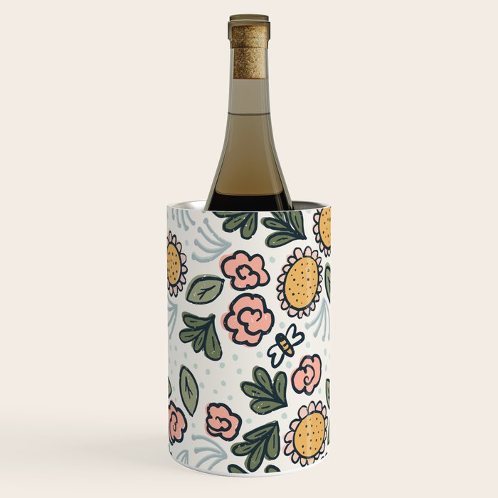 Bees in the Garden Wine Chiller Gallery Image 2