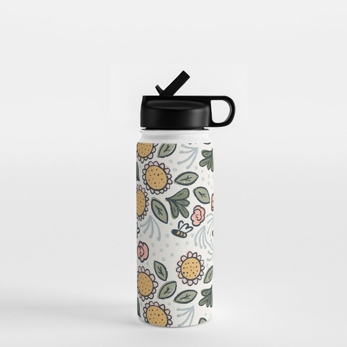 Bees in the Garden Water Bottle Gallery Image 1