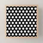 Black and White Polka Dots 772 Mini Art Print Gallery Image 1