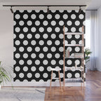 Black and White Polka Dots 772 Wall Mural Gallery Image 1