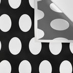 Black and White Polka Dots 772 Wall Tapestry Gallery Image 3