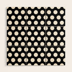 Black and White Polka Dots 772 Wood Wall Art Gallery Image 1