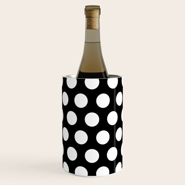 Black and White Polka Dots 772 Wine Chiller Gallery Image 1
