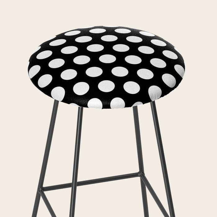 Black and White Polka Dots 772 Stool Gallery Image 2
