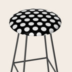Black and White Polka Dots 772 Stool Gallery Image 2