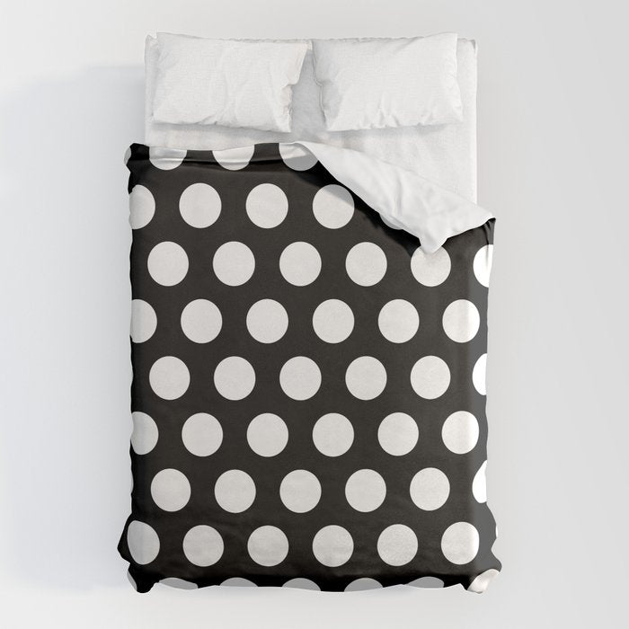 Black and White Polka Dots 772 Duvet Cover Gallery Image 6