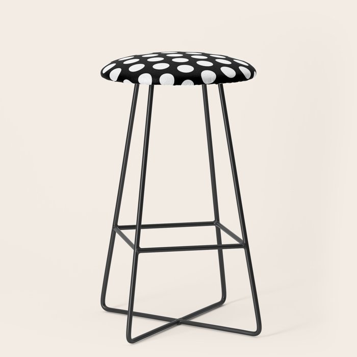 Black and White Polka Dots 772 Stool Gallery Image 1