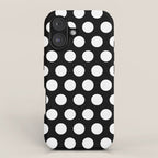Black and White Polka Dots 772 iPhone Case Gallery Image 1