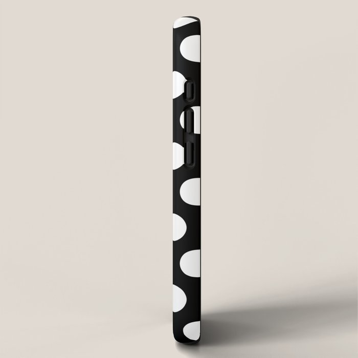 Black and White Polka Dots 772 iPhone Case Gallery Image 2