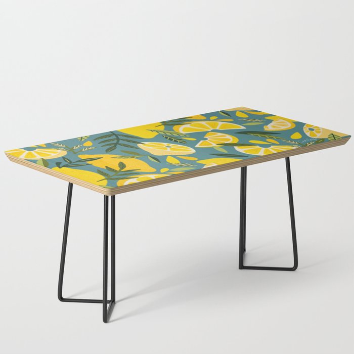 Lemon Blooms â Blue Coffee Table Gallery Image 1