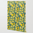 Lemon Blooms â Blue Wallpaper Gallery Image 2