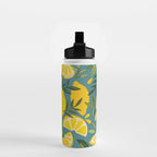 Lemon Blooms â Blue Water Bottle Gallery Image 2
