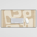Modern Abstract Minimal Shapes 120 Desk Mat Gallery Image 1