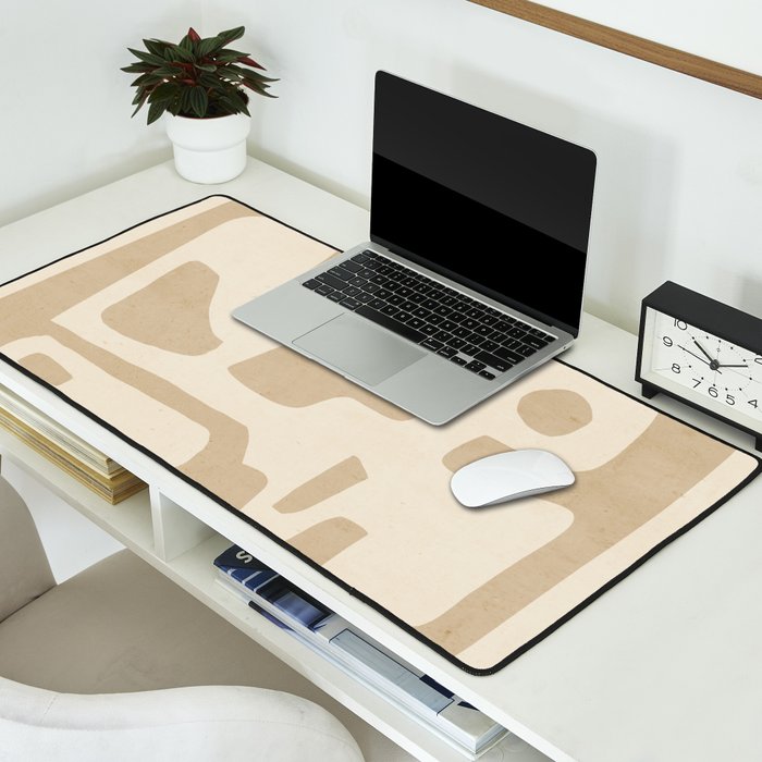 Modern Abstract Minimal Shapes 120 Desk Mat Gallery Image 2