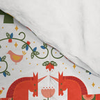 Scandinavian Fairytale - Green + Red Comforter Gallery Image 4