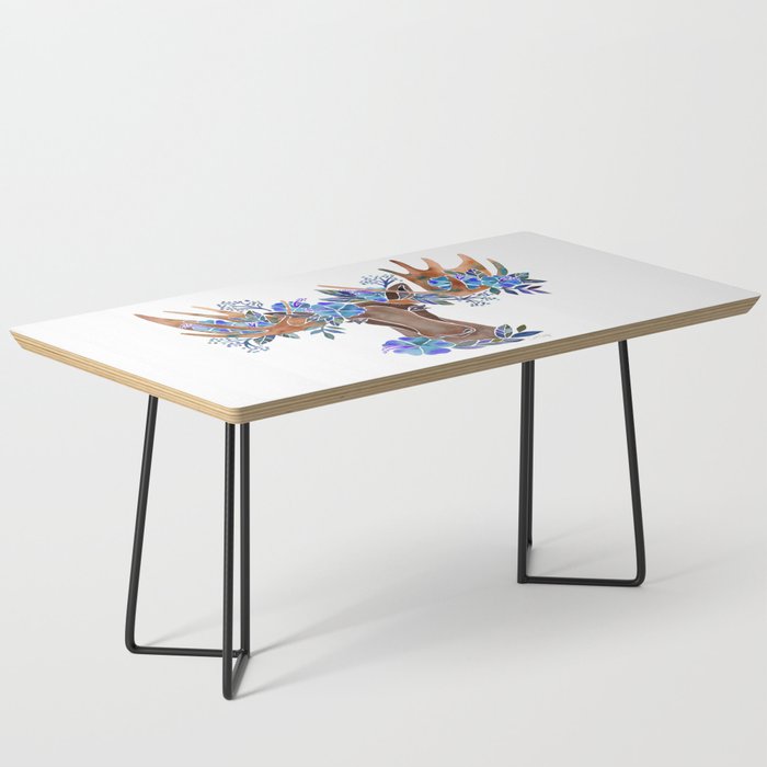 Floral Moose - Blue Flowers Coffee Table Gallery Image 1