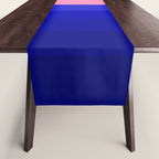 Abstract geo Sunset in blue and orange 3/3 Table Runner Gallery Image 1