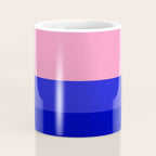 Abstract geo Sunset in blue and orange 3/3 Coffee Mug Gallery Image 4