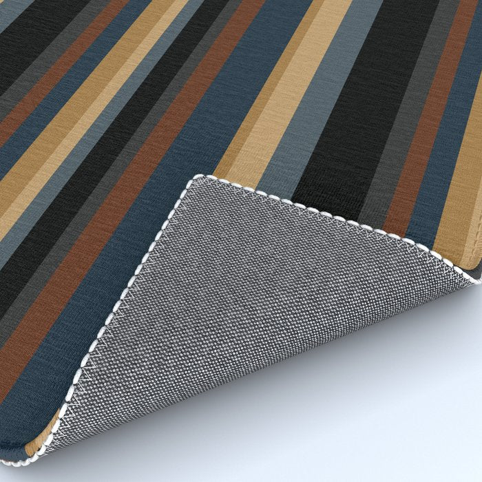 Classic Stripes V - Dark Vintage  Rug Gallery Image 4