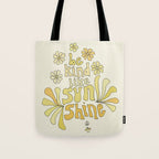 be kind like sunshine // retro surf art by surfy birdy Tote Bag Gallery Image 1