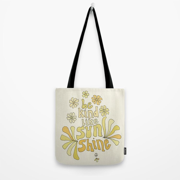 be kind like sunshine // retro surf art by surfy birdy Tote Bag Gallery Image 2