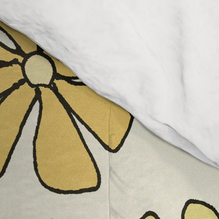 be kind like sunshine // retro surf art by surfy birdy Comforter Gallery Image 4