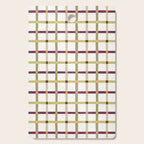 Windowpane Plaid - Olive Green and Burgundy Cutting Board Gallery Image 1